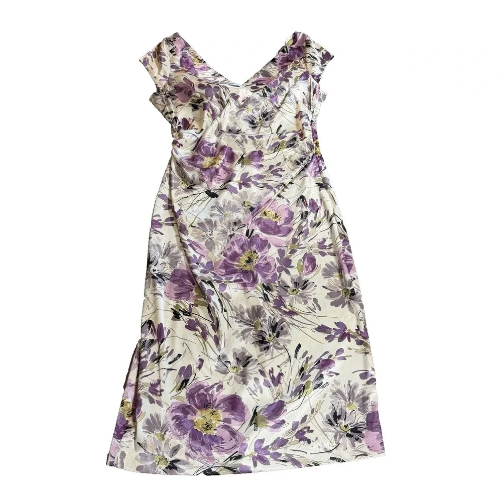 Maggy London Womens 14 Floral Sleeveless Dress - Picture 1 of 9